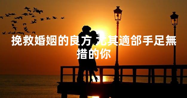 挽救婚姻的良方 尤其適郃手足無措的你